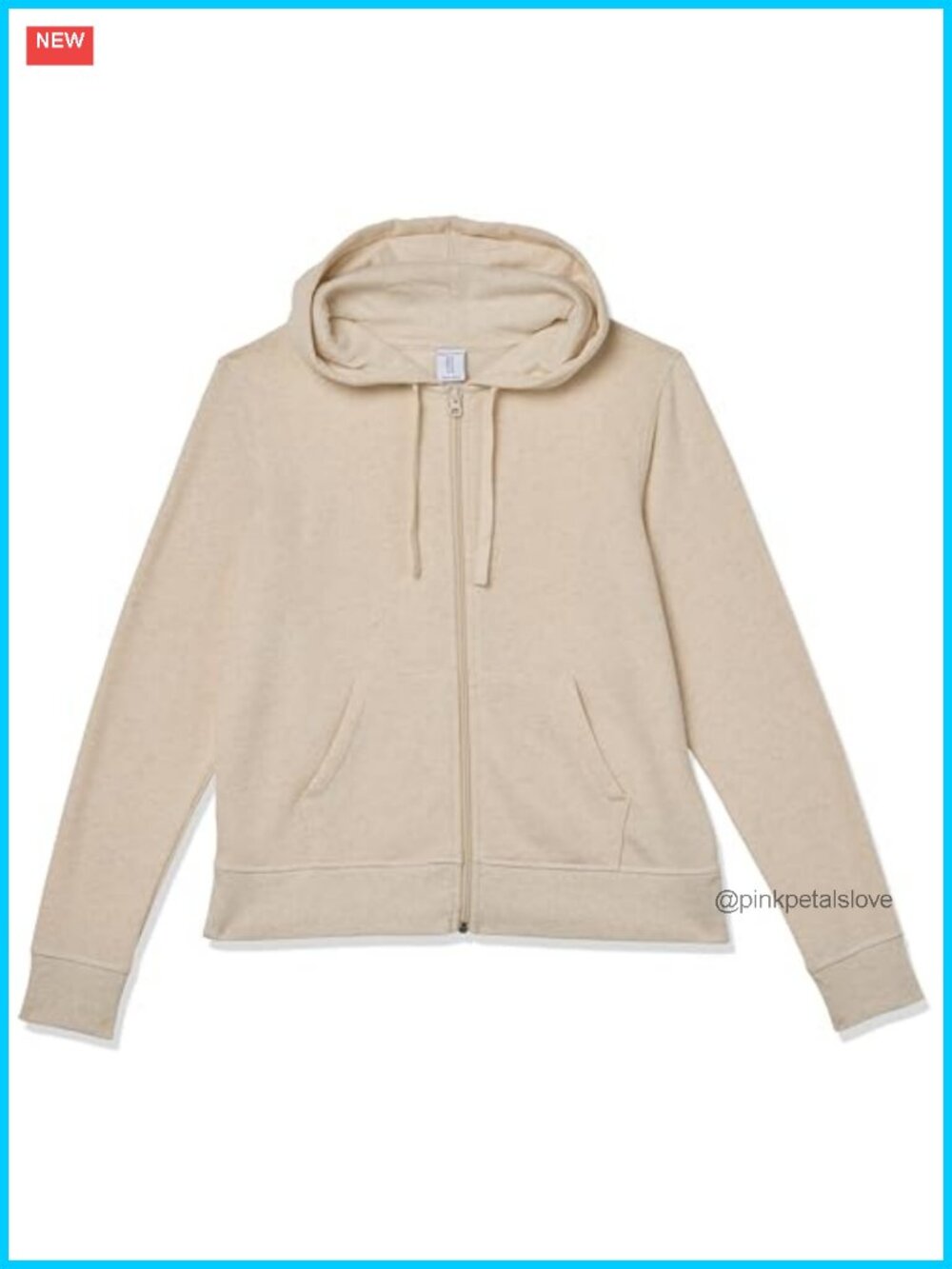 Women's Midweight Fleece Full-Zip Hoodie Drawstring Classic Fit